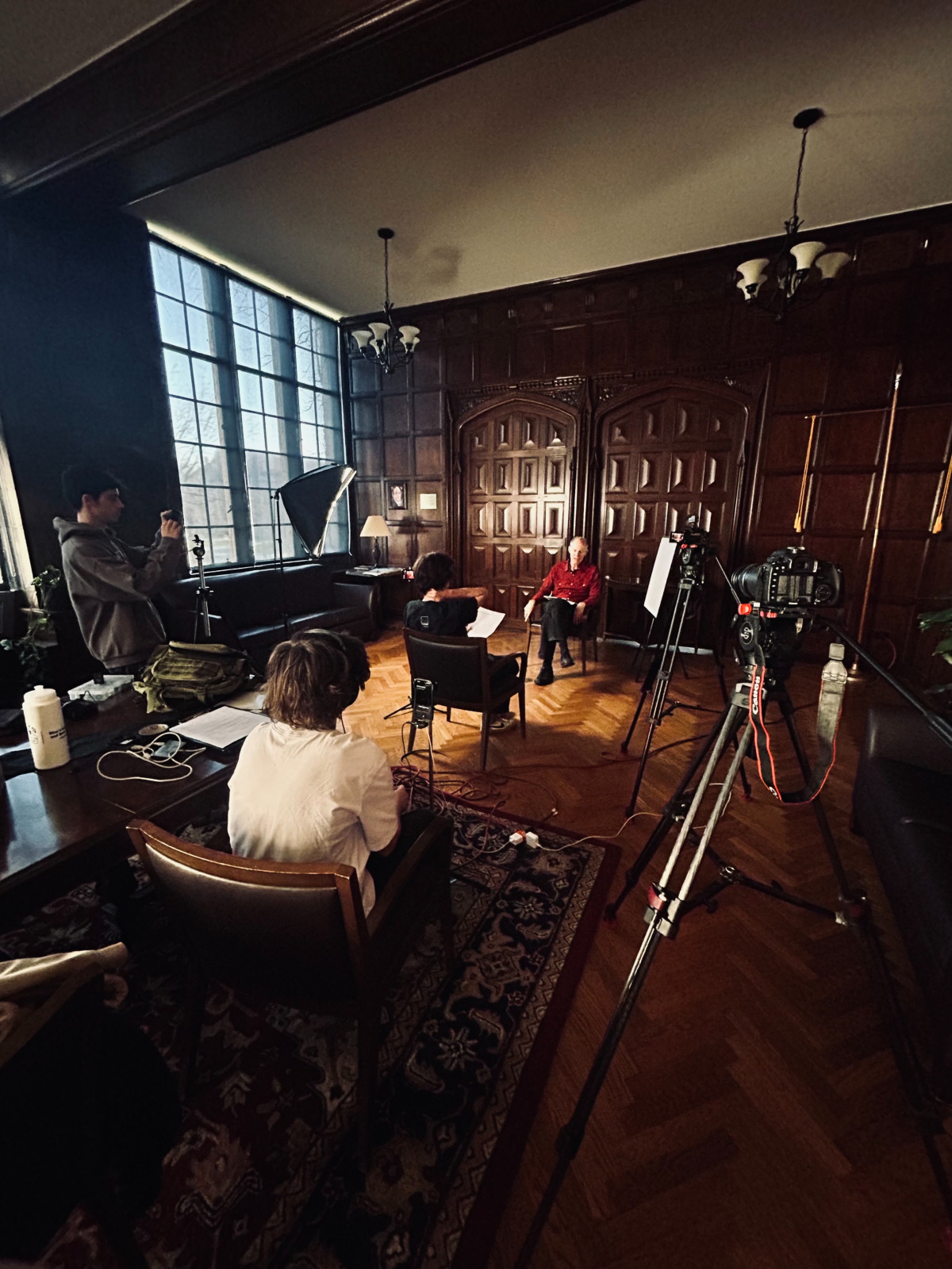 behind the scenes video shoot